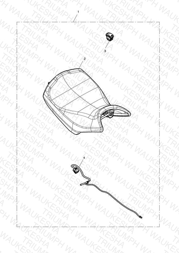 Rider Seat, Heated Kit, Low