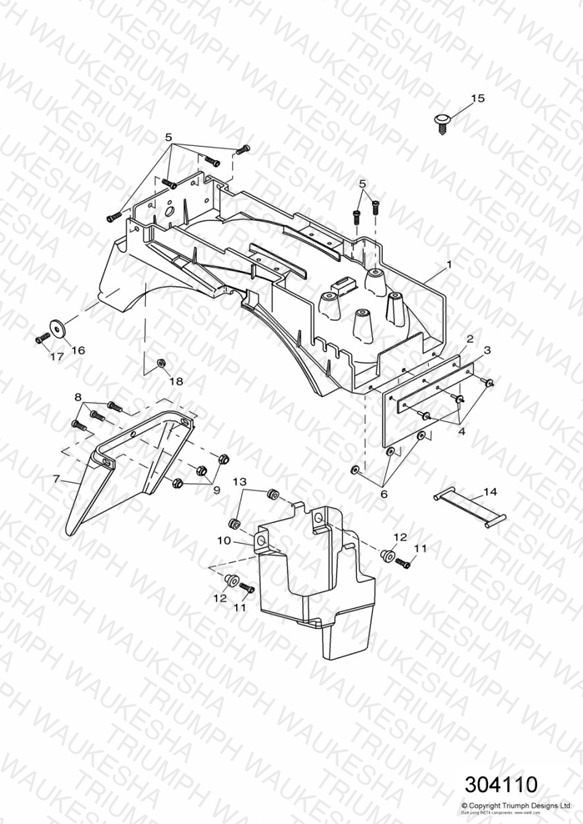 Rear Mudguard & Battery Box