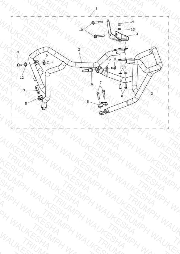 Upper Engine Bar Kit, SS - N/A to Aragon Edition