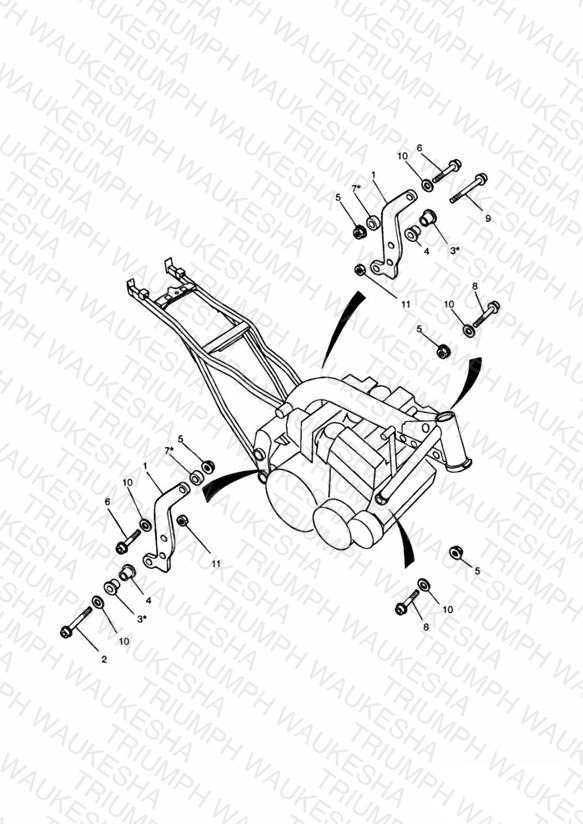 Linkage Carrier/Engine Mounting Bolts