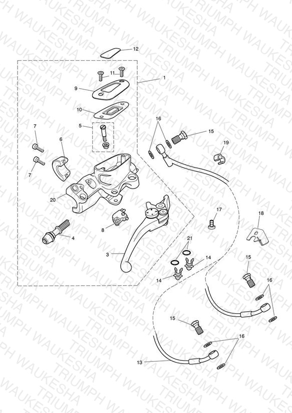 Front Brake Master Cylinder & Hoses