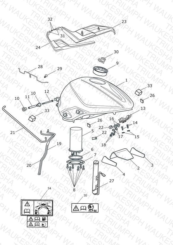 Fuel Tank, Fuel Pump & Fittings