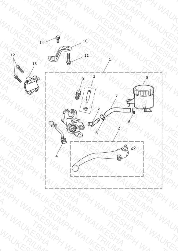 Front Master Cylinder Assy
