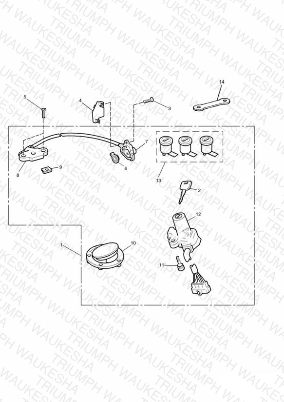 Ignition Switch & Lock Set Sprint Executive