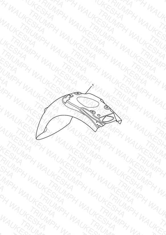 Rear Mudguard Kit - US, CA & SG