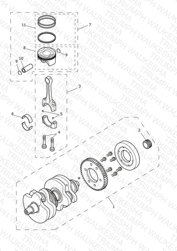 Crankshaft, Connecting Rods & Pistons
