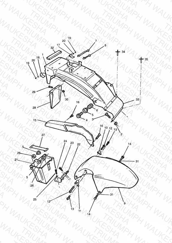Mudguards/Chainguard/Battery Box