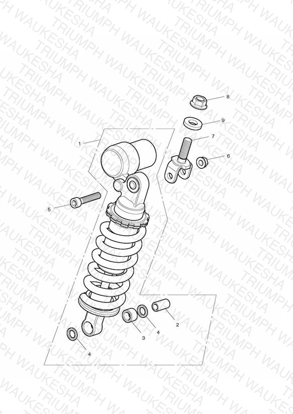 Rear Suspension Unit - Excluding  675R