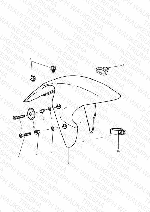 Front Mudguard US,CA,SG Only