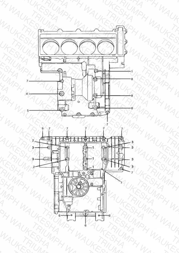 Crankcase Fixings 4 Cylinder » 12657