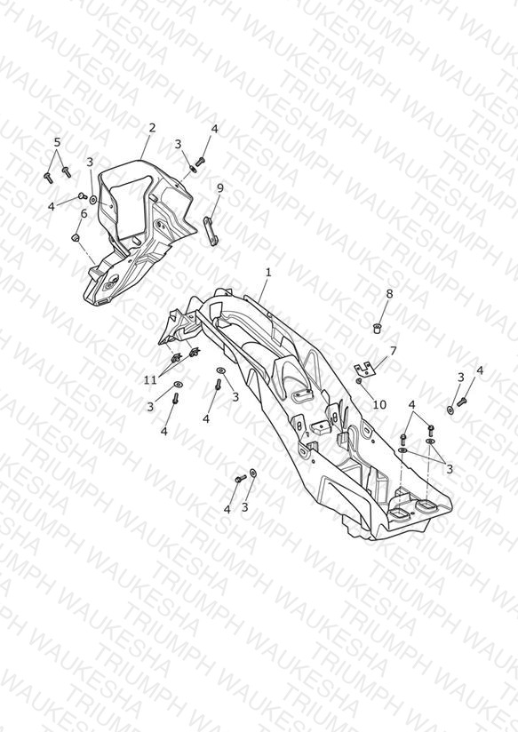 Rear Mudguard & Battery Box