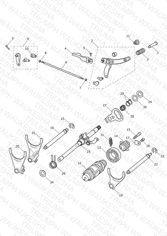 Gear Selectors & Pedal