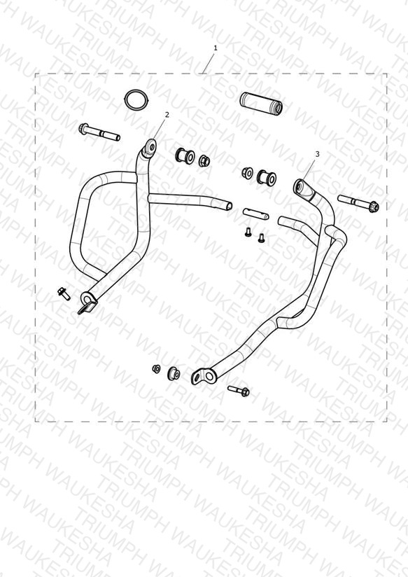 Dresser Bar Kit, Cage, Stainless Steel