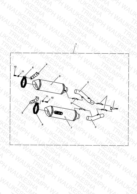 Slip On Silencers, Arrow, Pair