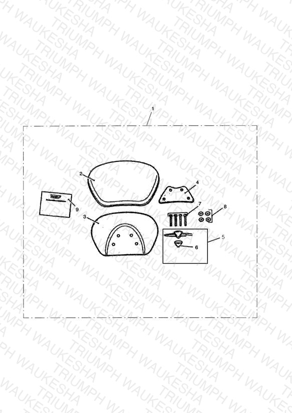 Longhaul Backrest Pad, Passenger