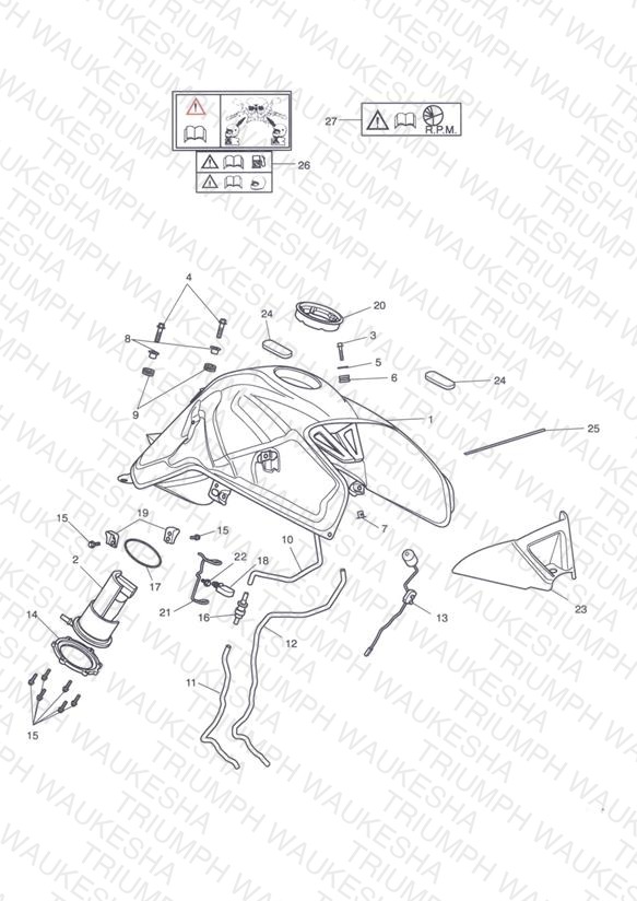 Fuel Tank, Fuel Pump & Fittings