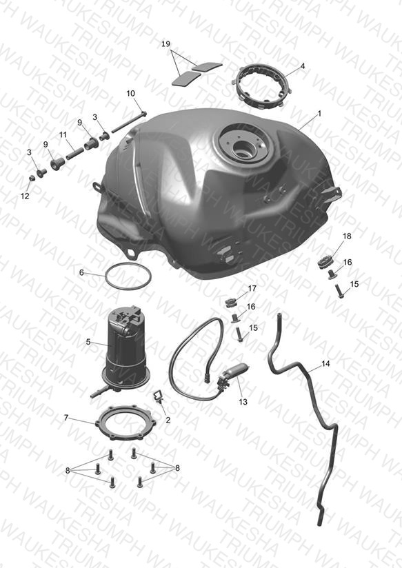 Fuel Tank, Pump and Fittings