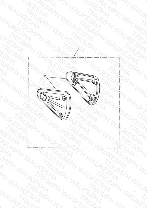 Footrest Hanger Kit, Standard