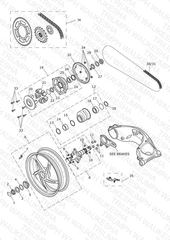 Rear Wheel & Final Drive > 602552