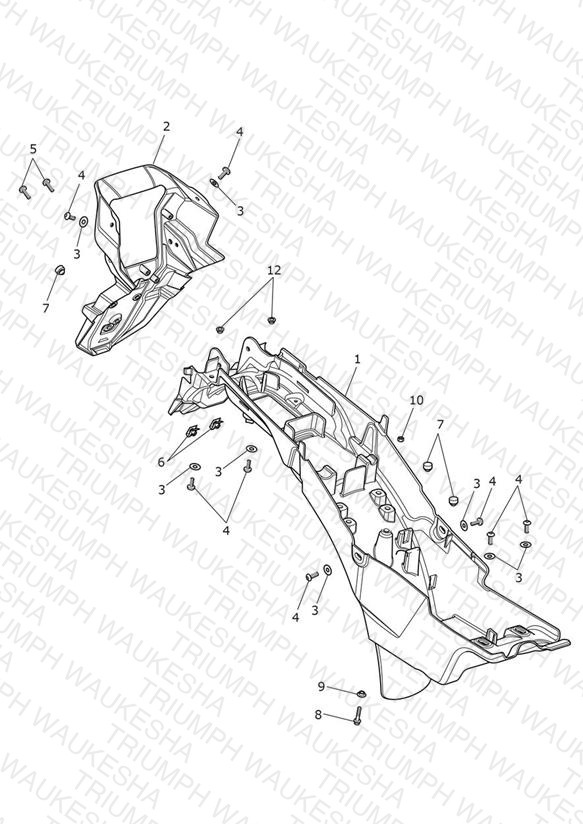 Rear Mudguard & Battery Box