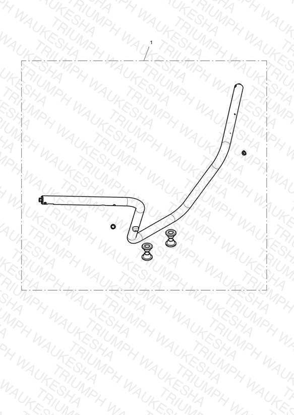 High Handlebar Kit, Chrome