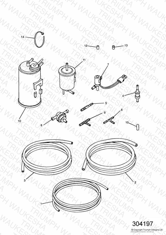 Evaporative Loss Equipment US California models only