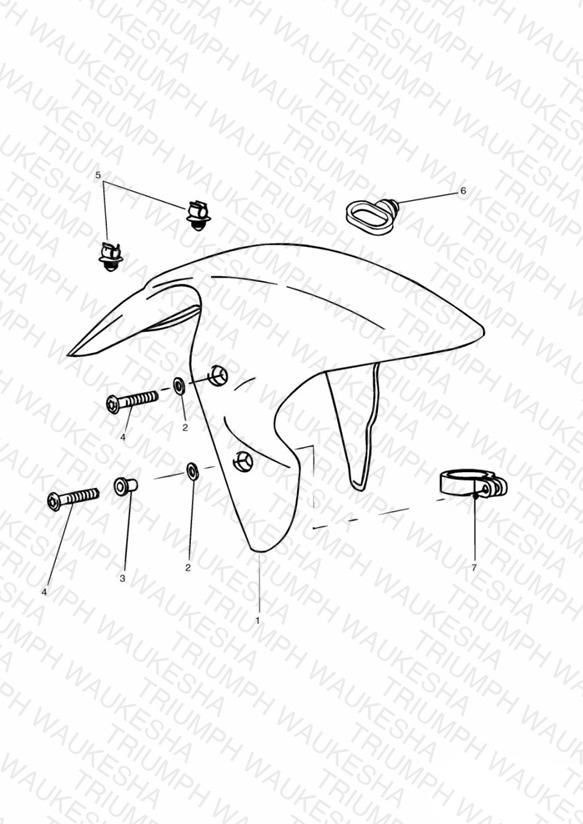 Front Mudguard All Markets Except US,CA,SG