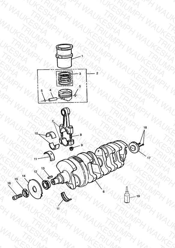 Crankshaft/Conn Rods/Piston and Liners