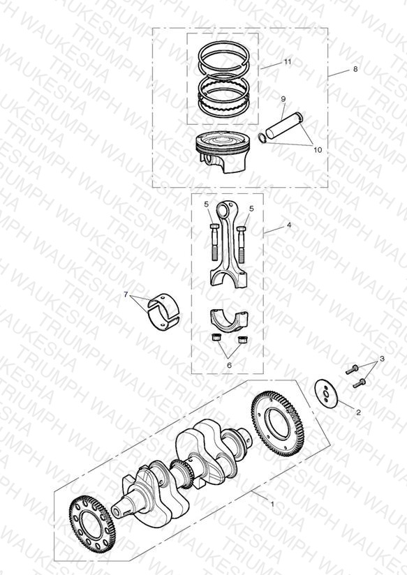 Crankshaft, Connecting Rods & Pistons
