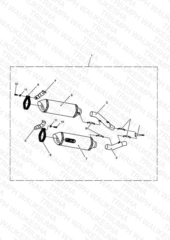 Slip On Silencers, Arrow, Pair