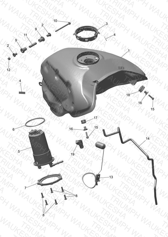 Fuel Tank, Pump and Fittings