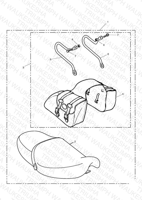 Leather Pannier/O.E. Seat Kit (from VIN 71699)