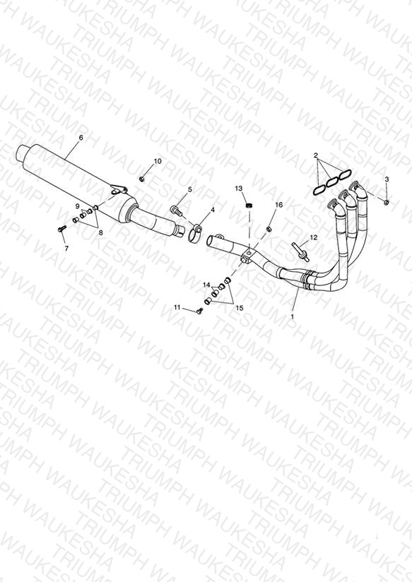 Exhaust System Single sided swingarm 161318 »