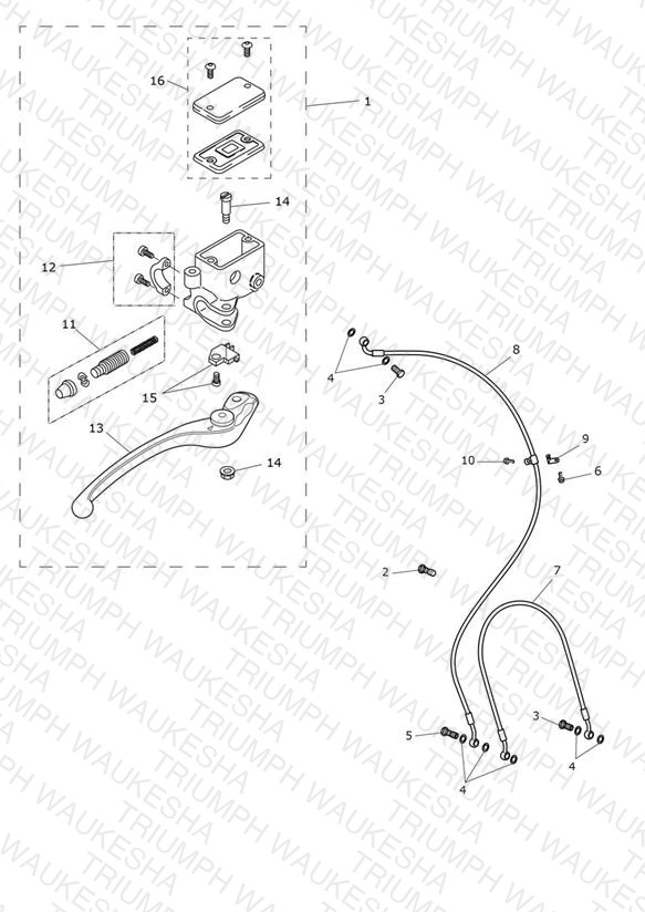 Front Brake Master Cylinder & Hoses