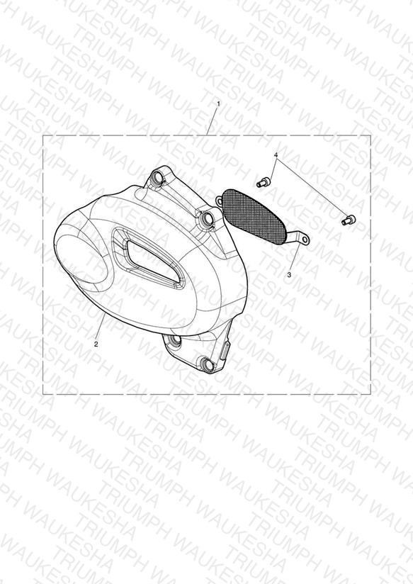 Sprocket Cover Kit, Brushed