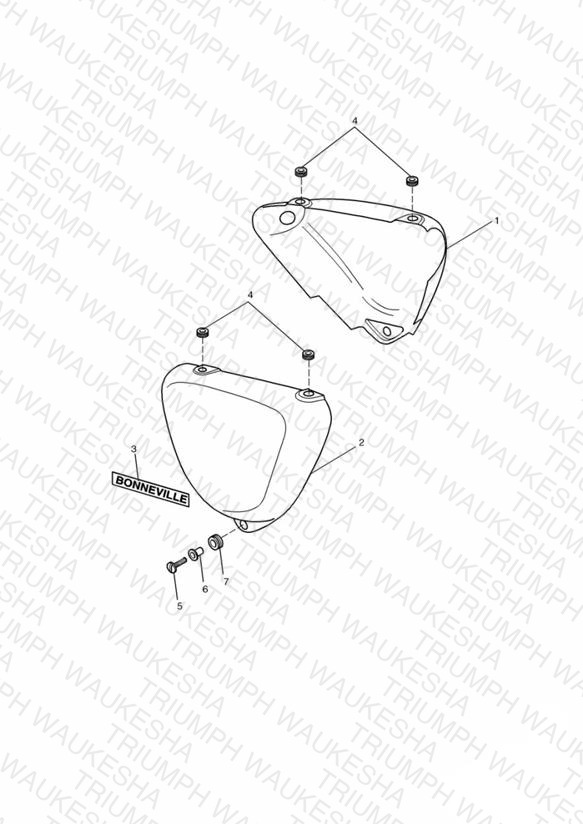 Bodywork Side Panels - Bonneville