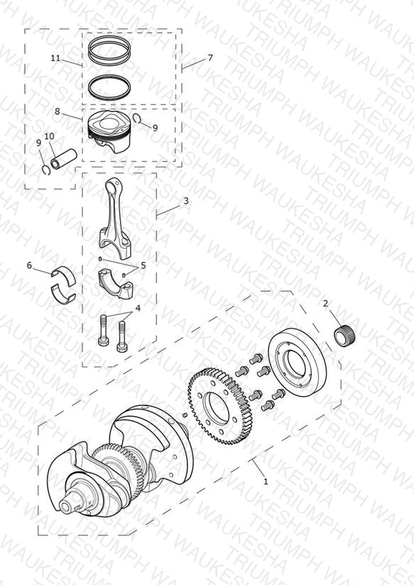 Crankshaft, Connecting Rods & Pistons