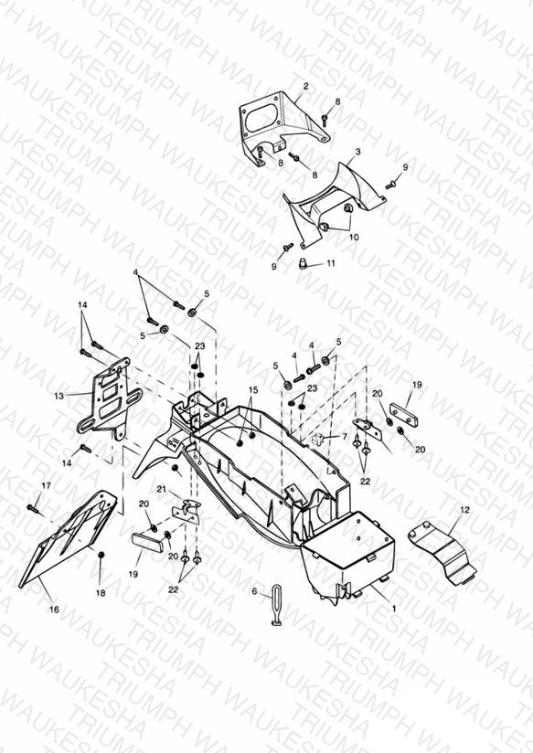 Rear Mudguard & Battery Box