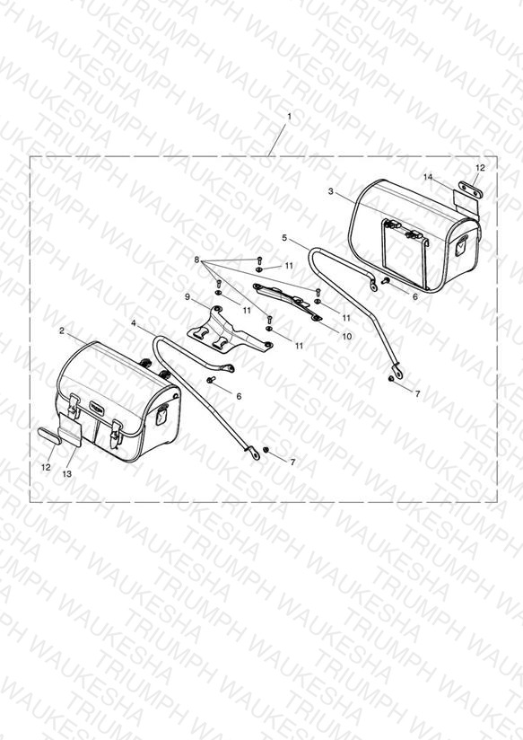 Panniers, Waxed Cotton, Black