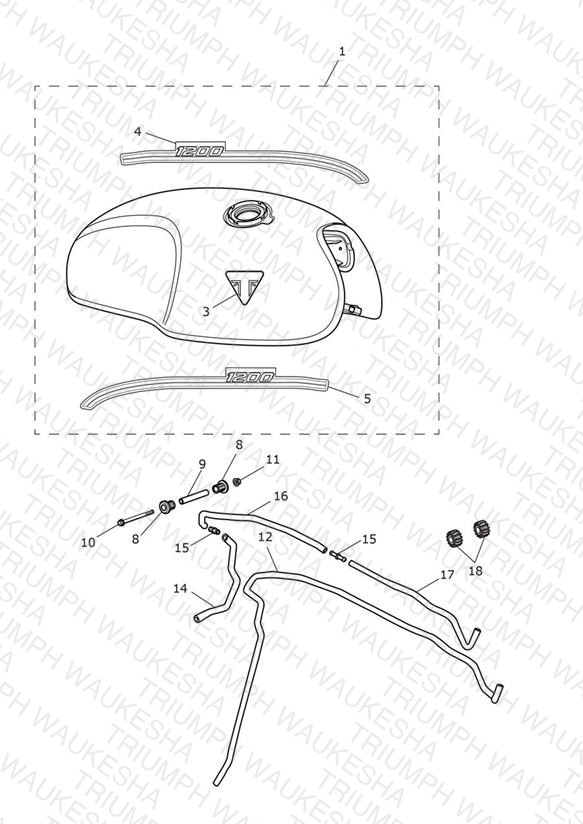 Fuel Tank - Aluminium Silver