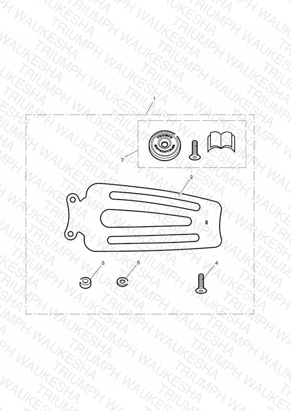 Chrome Single Seat Rack, Pressed