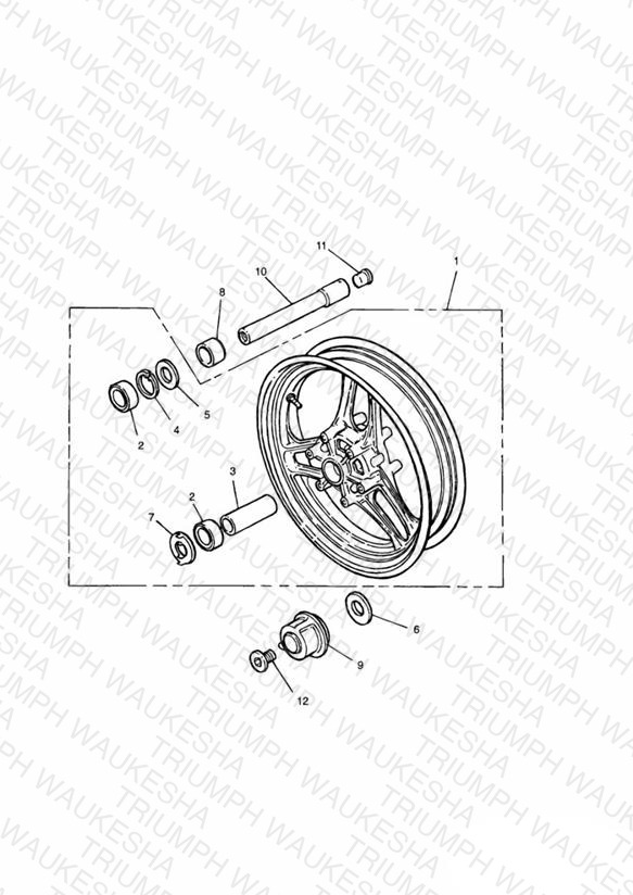 Front Wheel 750cc Model