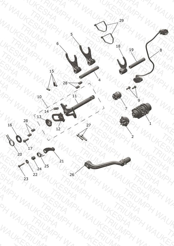 Gear Selectors & Pedal