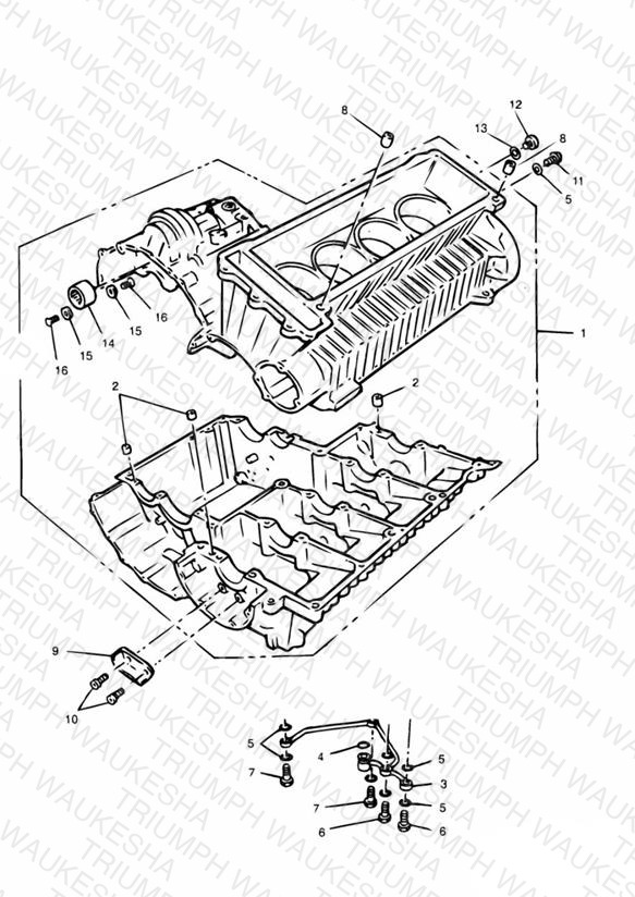 Crankcase 4 Cylinder