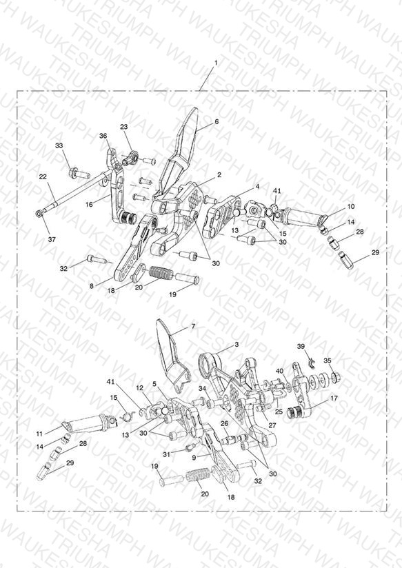 Rear Sets, Adj, Std