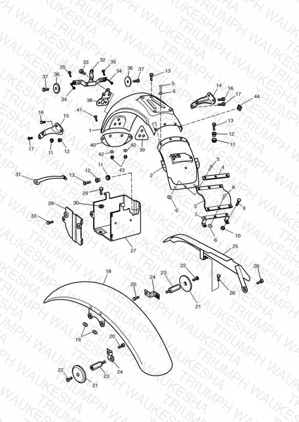 Mudguards/Chainguard/Battery Box