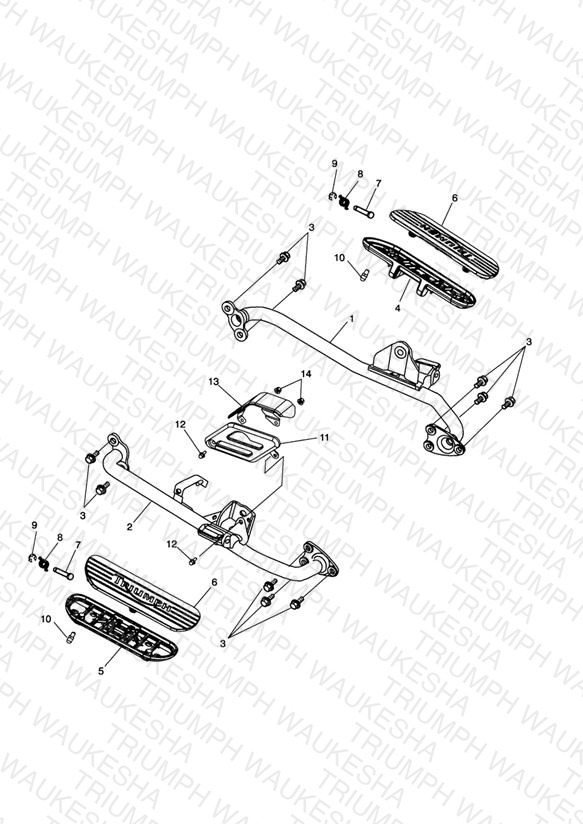 F. Footrests & Mountings - Rocket III Classic (incl. Special Edition)
