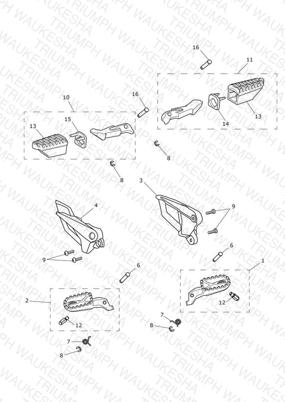 Footrests & Mountings