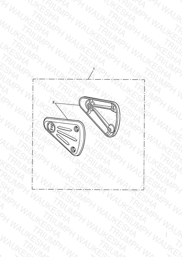 Footrest Hanger Kit, Standard