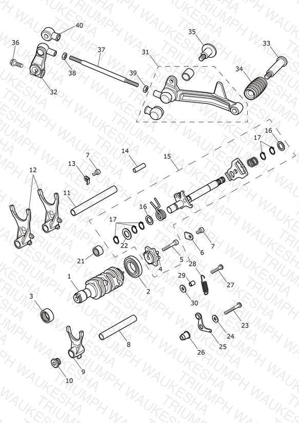 Gear Selectors & Pedal